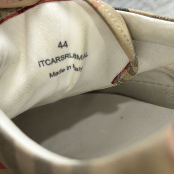 BURBERRY Sneakers In Vintage Check Cotton & Suede Sneakers Size 44 / US 11  AUTH main image 4